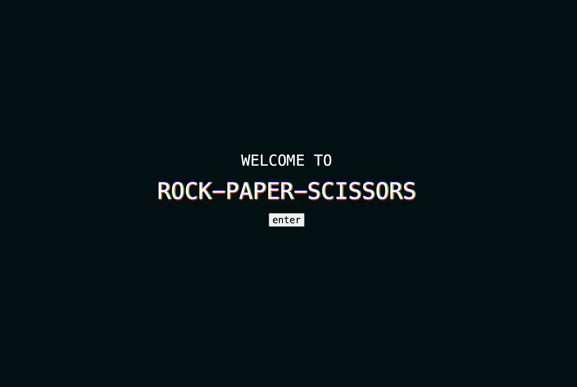 Rock Paper Scissors 🪨